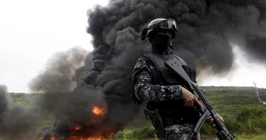 بالصور.. قوات  مكافحة المخدرات تحرق احراز من المخدرات فى بنما