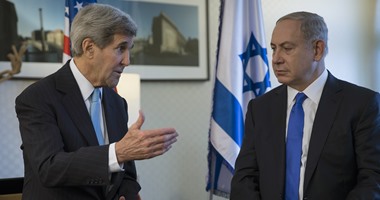 نتنياهو يلتقى جون كيرى الأحد فى روما لبحث عملية السلام مع الفلسطينيين