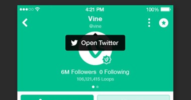 تحديث جديد يتيح ربط حساب Vine بتويتر