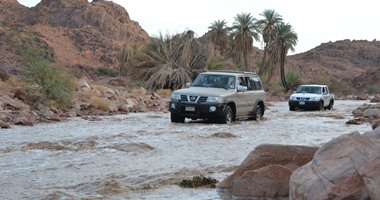 هطول أمطار غزيرة على مدينتى حائل والنماص بالسعودية