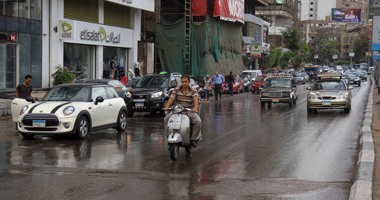سقوط أمطار على مناطق بالقاهرة والجيزة