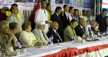 المؤتمر الجماهيرى لقائمة "فى حب مصر" بمركز الصف