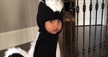 بالصور.. ابنة كيم كاردشيان تتحول لـ"سنجاب" احتفالا بالـHalloween