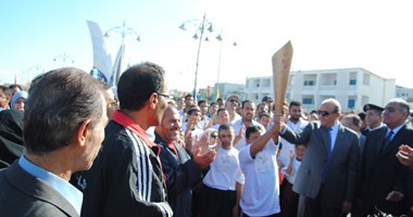 بالصور.. انطلاق شعلة الدورة الأوليمبية الثامنة للمعاقين من مطروح