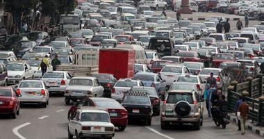 شلل مرورى بالميادين الرئيسية فى القاهرة والجيزة
