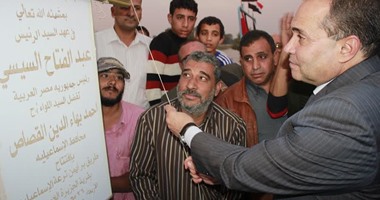 بالصور.. محافظ الإسماعيلية يفتتح تطوير طريق "بر أيمن"