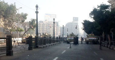 مدرعات الجيش تؤمن مداخل "التحرير" من كوبرى قصر النيل
