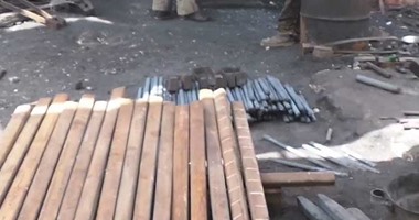 ضبط تاجر خردة سرق طن من مهمات السكة الحديد