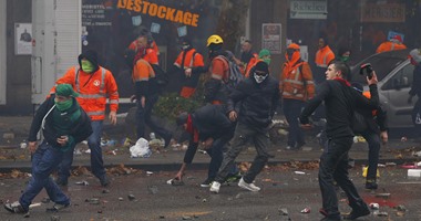 القبض على 55 شخصا فى تظاهرة مناهضة للتطرف فى بروكسل