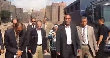 بالفيديو.. محافظ الجيزة يتفقد موقع عقار فيصل المنهار