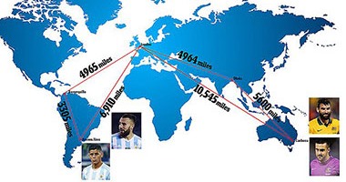 بالصور.. الأجندة الدولية تُجبر نجوم البريميرليج على "لف العالم"