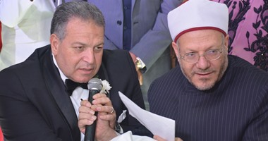 بالصور.. مفتى الجمهورية يعقد قران ابنة مدير مباحث البحيرة فى الإسكندرية