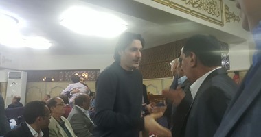 جهاز المنتخب والهوارى فى عزاء أسامة الشاعر