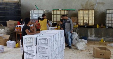 ضبط مصنع لإنتاج سلع غذائية غير صالحة للاستهلاك الآدمى بالإسكندرية