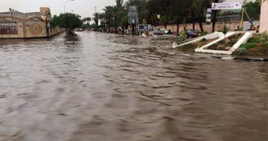صحافة المواطن..غرق مدينة السادات بالمنوفية فى المياه بسبب تساقط الأمطار