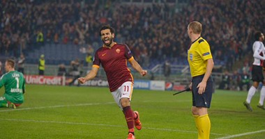 محمد صلاح ودجيكو "الأفضل" فى مباراة روما وليفركوزن