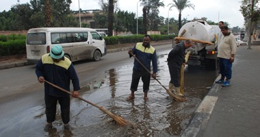 محافظ الجيزة : تم احتواء الأمطار وشفط المياه فى أول اختبار للشتاء