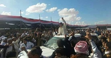 بالصـور.. استقبال حاشد لـ"قذاف الدم" فى حفل تنصيب نواب مطروح
