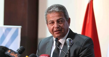 وصول وزير الرياضة لحفل الأهلى والشركة الراعية