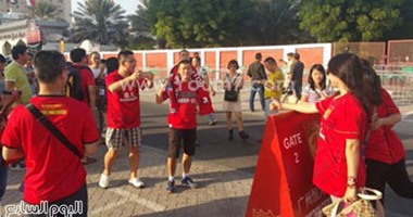 بالصور.. جماهير الأهلى وجوانجزو تحتشد قبل "نهائى آسيا"