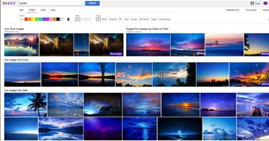 ياهو تدمج صور Flickr فى نتائج محرك البحث الخاص بها