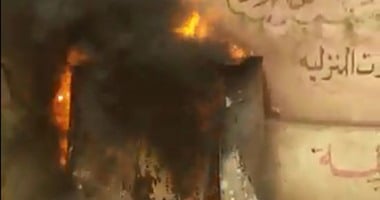 اندلاع حريق فى غرفة غاز طبيعى بالمرج والإطفاء تحاول إخماده