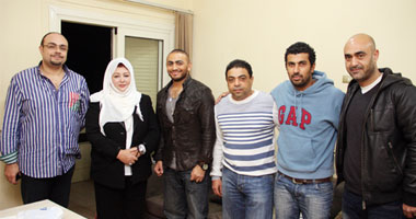 بالصور.. تامر حسنى يبدأ تصوير مسلسله الجديد