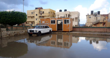 أمطار غزيرة بكفر الشيخ وانقطاع التيار الكهربائى فى بعض القرى