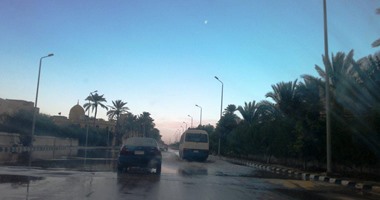 سقوط أمطار متوسطة على مناطق فى شمال سيناء