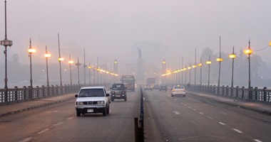 المرور يعيد فتح طريق الكريمات الصحراوى بعد زوال الشبورة الكثيفة 
