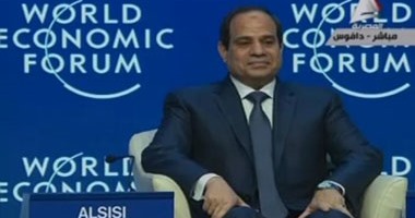 الرئاسة: المشاركون فى منتدى دافوس يشيدون بجهود مصر لدفع عملية السلام