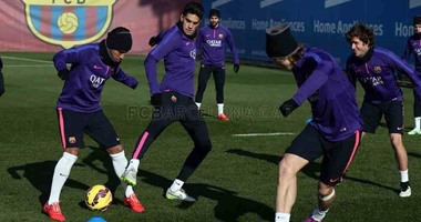 برشلونة يواصل استعداداته لمواجهة إلتشى بدون راحة