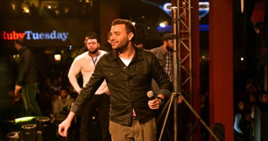تامر عاشور ومادلين طبر وتامر حسين فى حفل رامى صبرى