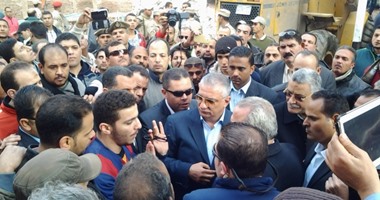 وزير التنمية المحلية يتفقد للمرة الثانية موقع انهيار عقار الشرقية