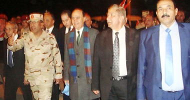 ننشر أول صور لتشغيل كوبرى السلام بعد افتتاحه اليوم