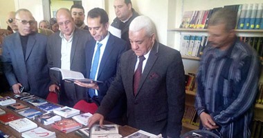 بالصور.. افتتاح مكتبة الشاعر محمد عفيفى مطر برملة الأنجب فى المنوفية