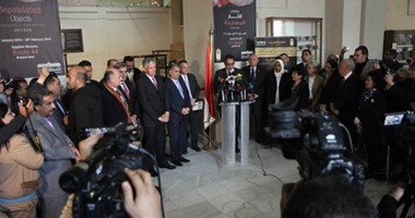 افتتاح معرض للآثار المصرية العائدة من الخارج