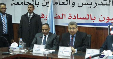 وزير التعليم العالى من جامعة السويس: لا مساس برواتب أعضاء هيئة التدريس