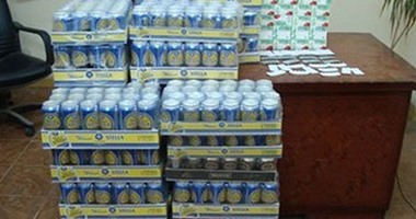ضبط 334 زجاجة مشروبات كحولية داخل محل للبقالة بالبلينا سوهاج