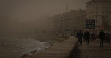 زيادة العاصفة الرملية على الإسكندرية وانخفاض درجات الحرارة