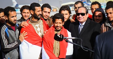 بالصور.. السيسى: استعدنا شبابنا دون أن يصيب أحدهم مكروه أو "خدش"