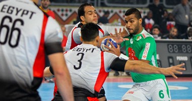 فراعنة اليد تهزم الجزائر 22 / 18 فى افتتاح بطولة أفريقيا
