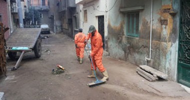 حملة نظافة وتجميل بـ "الزرزمون" فى الشرقية