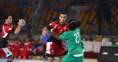 منتخب يد الفراعنة يتقدم على نيجيريا 16-9 فى الشوط الأول