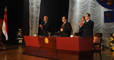 بالصور.. السيسى: أمن الشعوب واستقرارها ليس لعبة فى يد أحد
