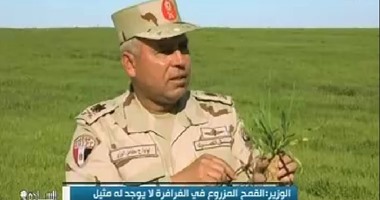 بالفيديو.. كامل الوزير:لم أر قمحا مثل المزروع بالفرافرة لأنها أرض بِكر غنية بالمعادن