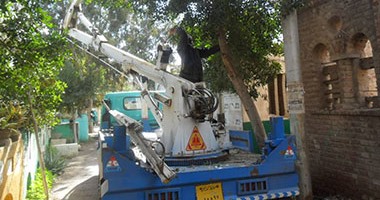 تركيب 44 كشاف إنارة ليد بقريتين بالمنيا