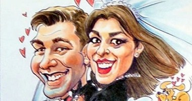 ارسم شريك حياتك.. كاريكاتير العشاق أحدث طرق استبدال "برواز الفرح" 