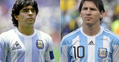 التشكيل التاريخى للأرجنتين.. ميسى بجوار مارادونا وغياب أجويرو