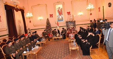 البابا يستقبل قيادات القوات المسلحة للتهنئة بعيد الميلاد